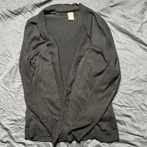 Faded Glory Women's Black Open Front Cardigan